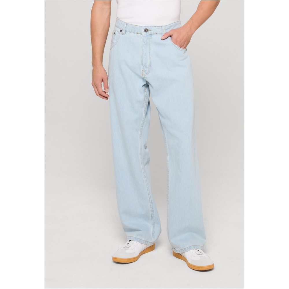 Rocawear - JJ Baggy Denim Hose gerades bein - Blau